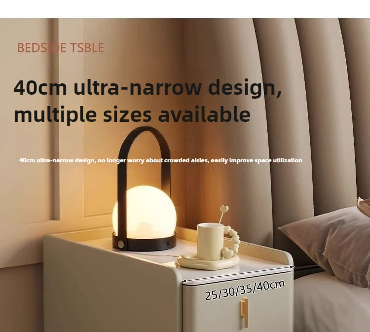 NightGuard™ Ultra-Thin Smart Nightstand with Wireless Charging & Marble Top