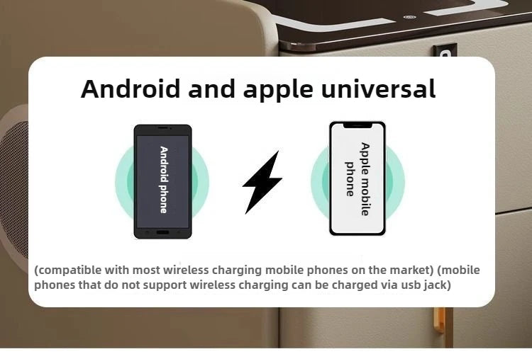 NightGuard™ Ultra-Thin Smart Nightstand with Wireless Charging & Marble Top