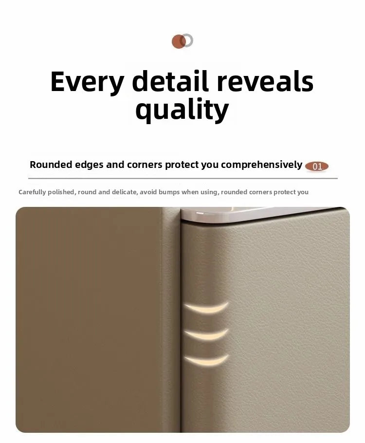 NightGuard™ Ultra-Thin Smart Nightstand with Wireless Charging & Marble Top