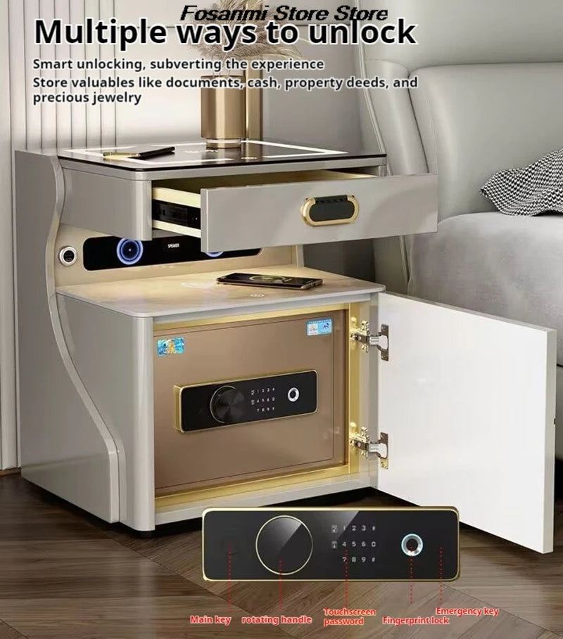 NightGuard™ Elite Safe Cabinet with Wireless Charging & Fingerprint Lock