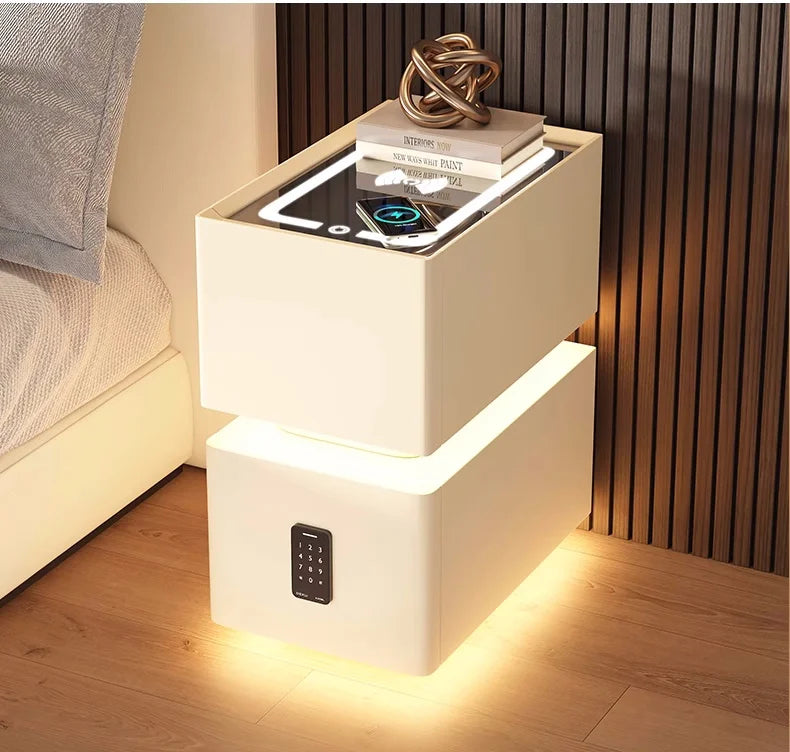 NightGuard™ Smart Nightstand with Wireless Charging & Sensor Light