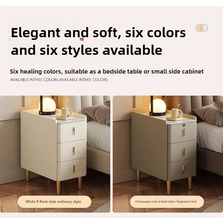 NightGuard™ Ultra-Thin Smart Nightstand with Wireless Charging & Marble Top