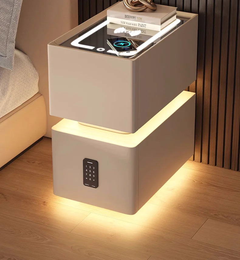 NightGuard™ Smart Nightstand with Wireless Charging & Sensor Light