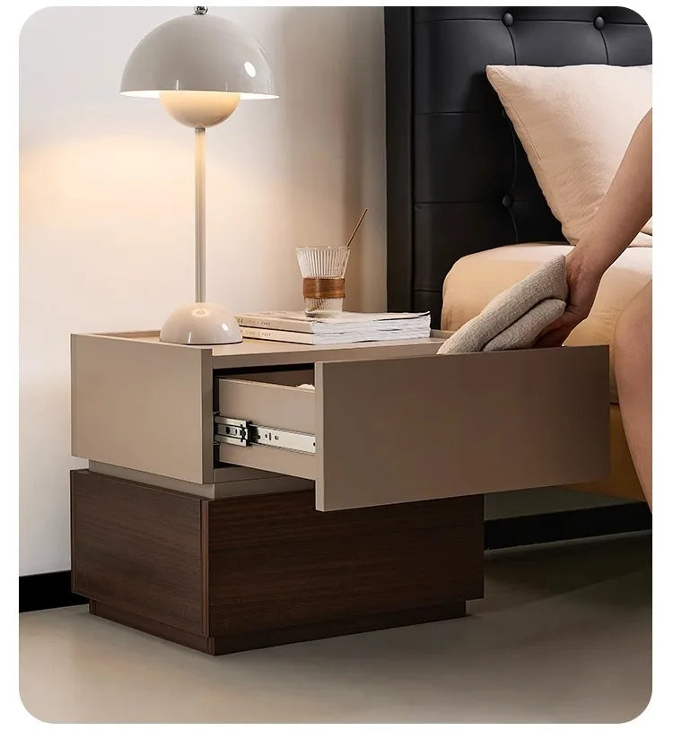 NightGuard™ Solid Wood Nightstand - Paint-Free Natural Finish