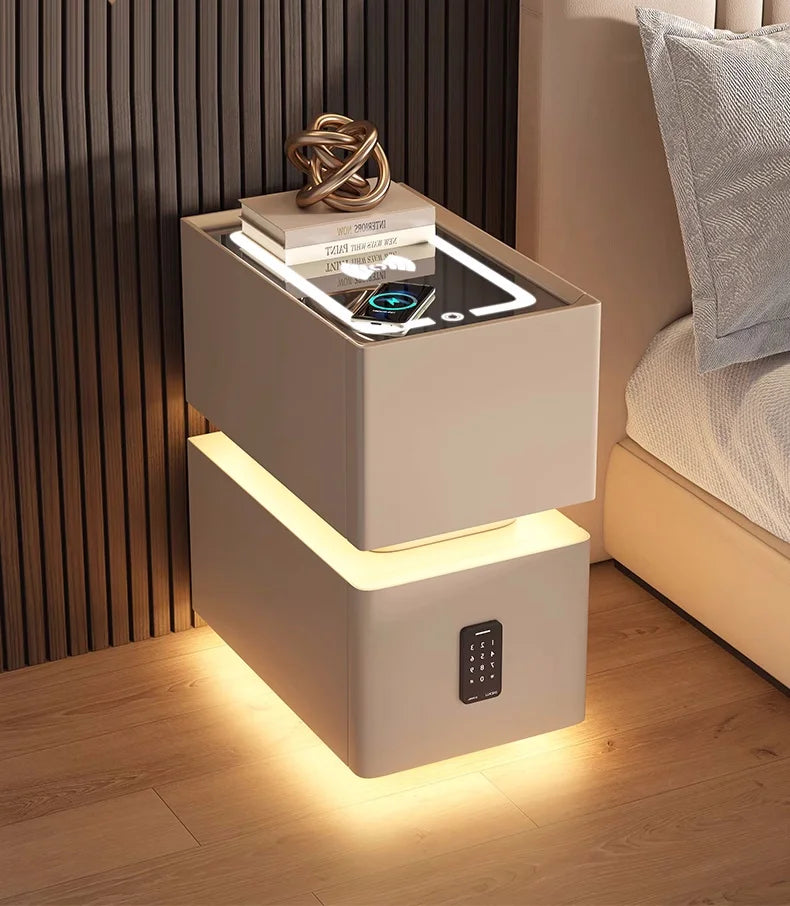 NightGuard™ Smart Nightstand with Wireless Charging & Sensor Light
