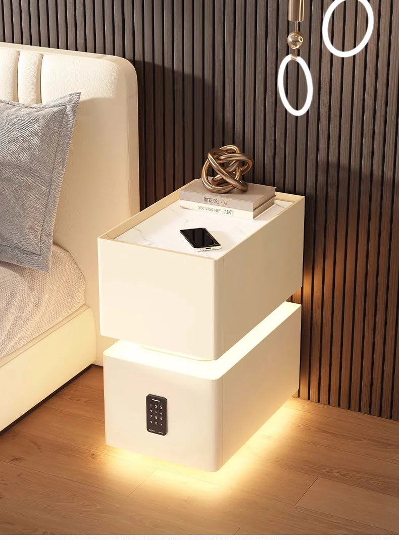 NightGuard™ Smart Nightstand with Wireless Charging & Sensor Light