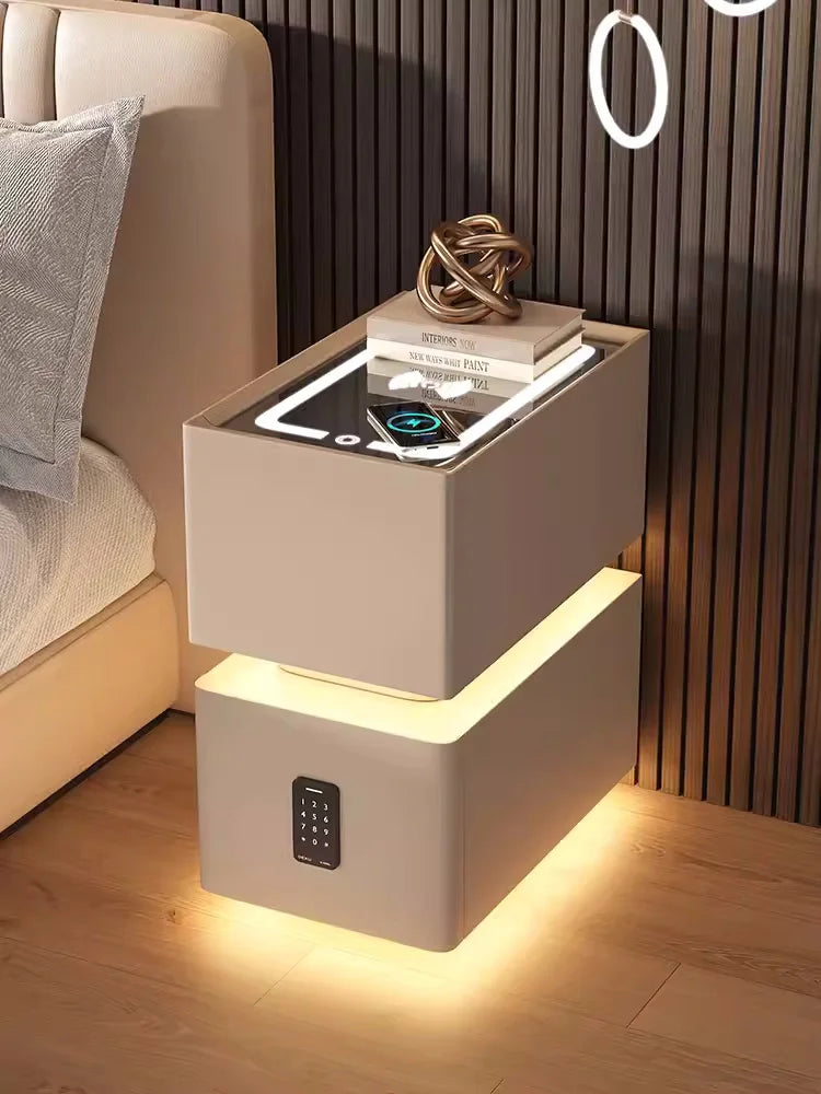 NightGuard™ Smart Nightstand with Wireless Charging & Sensor Light