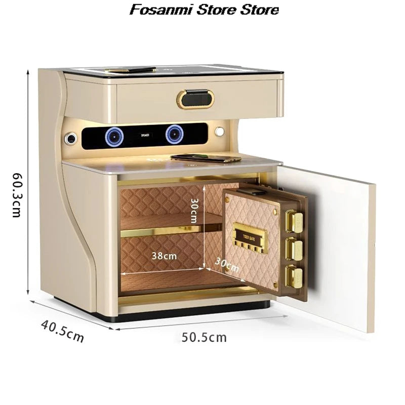 NightGuard™ Elite Safe Cabinet with Wireless Charging & Fingerprint Lock