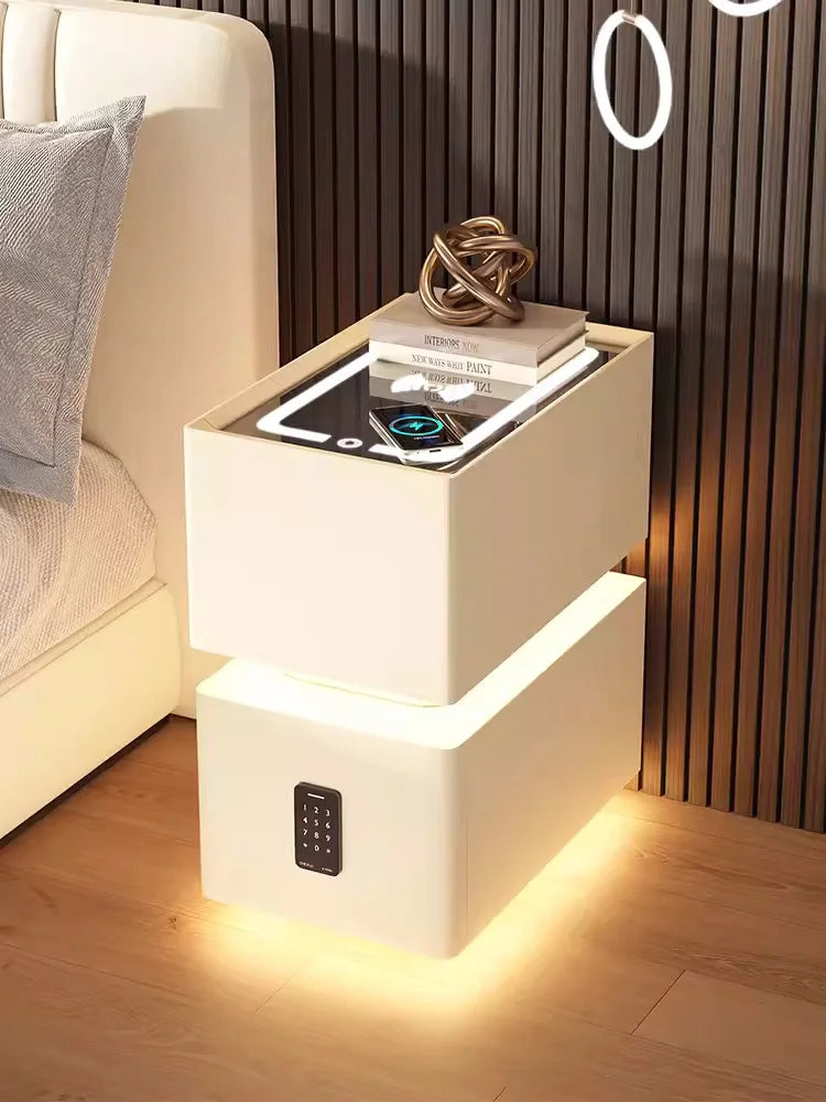 NightGuard™ Smart Nightstand with Wireless Charging & Sensor Light