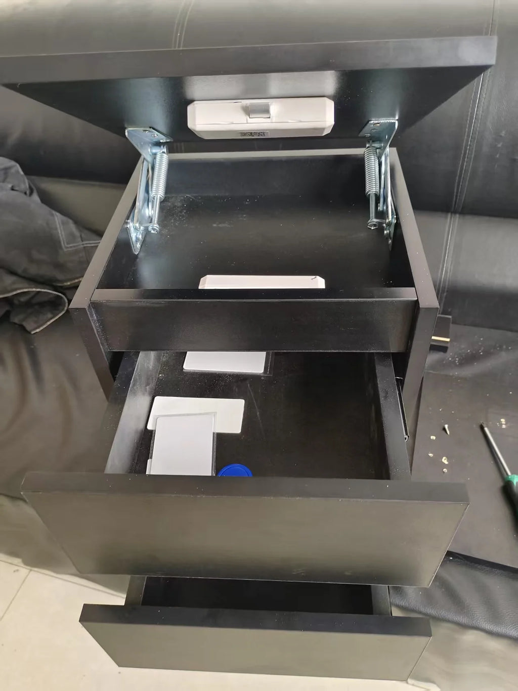 NightGuard™ Secure Nightstand with Electronic Lock & Secret Compartment