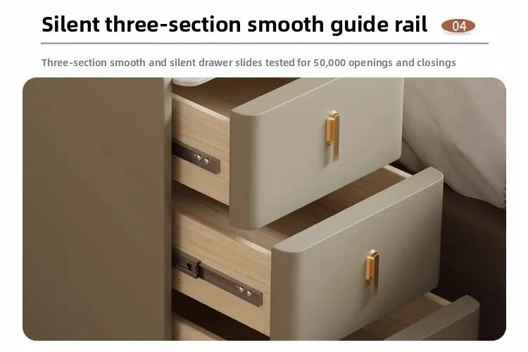 NightGuard™ Ultra-Thin Smart Nightstand with Wireless Charging & Marble Top