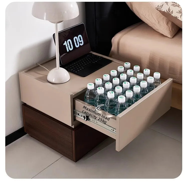 NightGuard™ Solid Wood Nightstand - Paint-Free Natural Finish