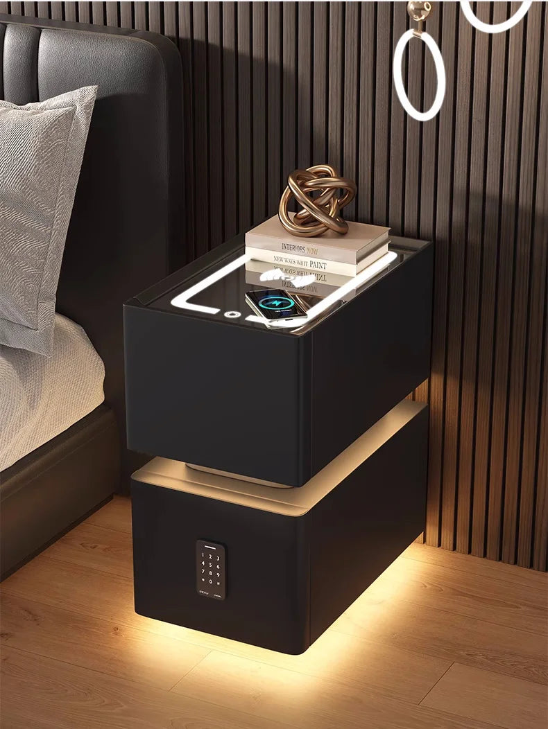NightGuard™ Smart Nightstand with Wireless Charging & Sensor Light